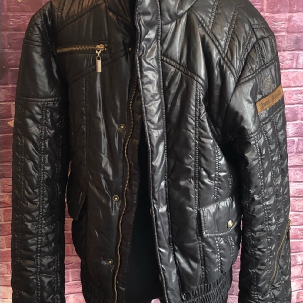 Just Cavalli Black Quilted jacket 50/M